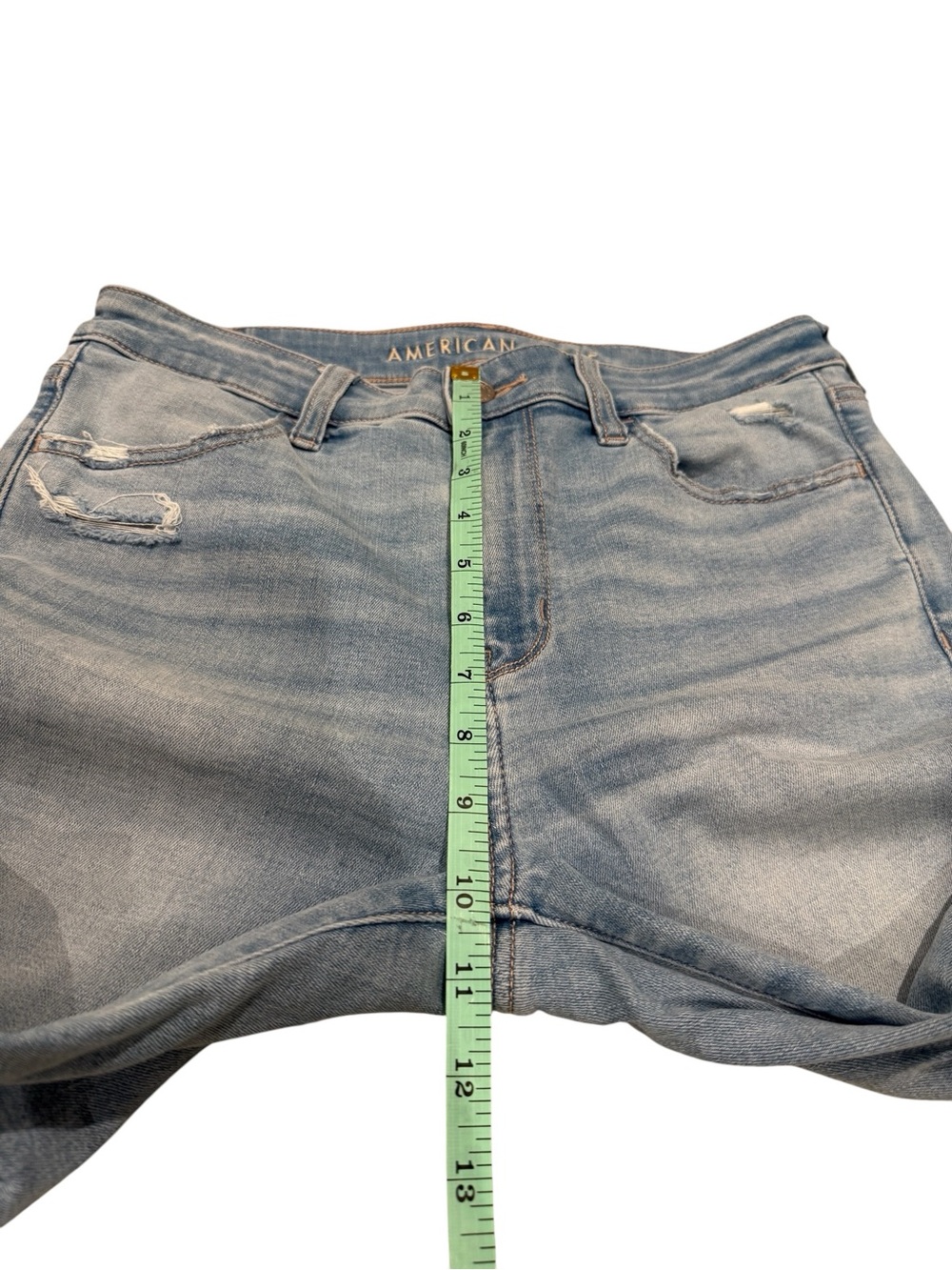 American Eagle Outfitters High Rise Skinny Jeans - Light Wash - Picture 8 of 13